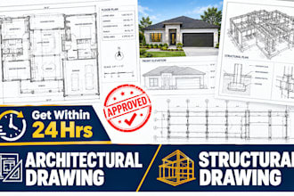do architectural drawing, structural drawing, structural engineer, city permit