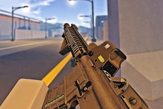 develop roblox full game with realistic graphic,weapon and asset,roblox map
