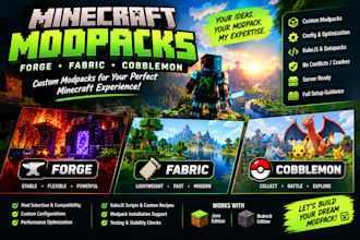 do modpack minecraft, modpack forge, cobbleman, fabric cobbleman