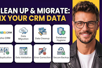 do zoho CRM data migration contact deduplication data cleanup database hygiene