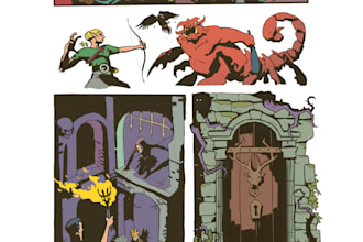 draw digital comic pages and graphic novels