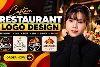 design a professional restaurant logo for your food business