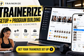 setup trainerize, upload workouts and build your fitness program