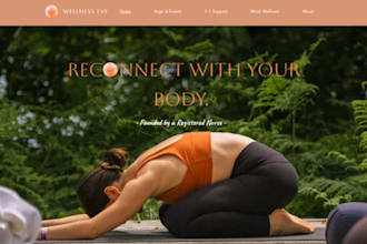 design wix yoga studio website wix retreat website meditation webite gym website