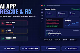 fix and debug your lovable, replit, bolt or base44 ai app