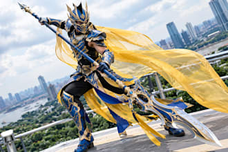 design and make custom anime cosplay costumes and eva foam armor fabrics