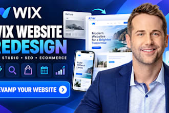 wix website redesign wix studio, wix SEO, wix ecommerce and business development