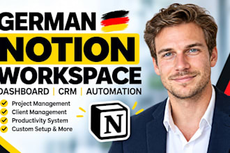 build german notion workspace dashboard crm automation productivity system
