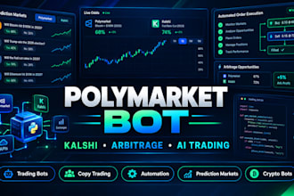 build polymarket bot kalshi bot trading arbitrage ai crypto trading automation