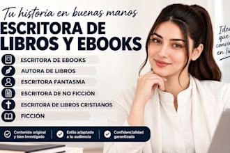 escritor fantasma profesional de libros electrónicos escritor y editor de libros