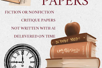 write an english paper for you