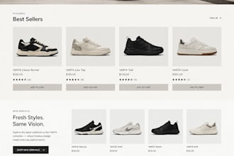 design shoe shopify store, sneakers website, footwear dropshipping store