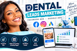 generate dental leads marketing dental patient leads facebook ads google ads
