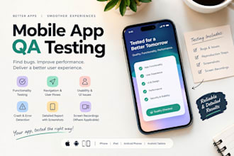 do mobile app QA testing and find bugs and usability issues