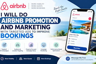 do airbnb promotion, vrbo and marketing with targeted ads to improve bookings
