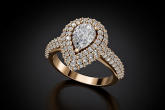 design complex 3d jewelry models and renders