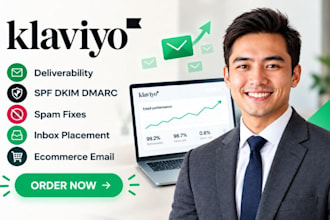 setup klaviyo fix deliverability spf dkim dmarc spam inbox placement ecommerce