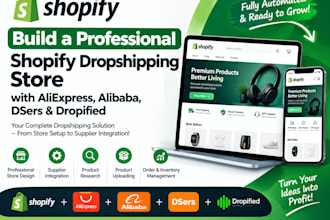 build a high converting shopify dropshipping store with aliexpress alibaba dsers