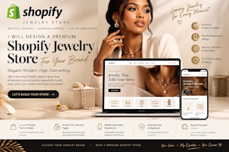 build jewelry shopify store, wristwatches, sunglasses website, jewelries website