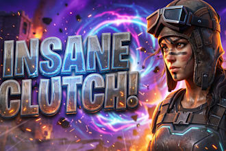 design high click through rate gaming thumbnails for youtube and twitch