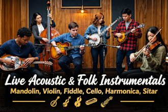 record live guitar, mandolin, fiddle, dobro and bass