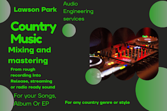 mix and tune your vocals for country pop, country rock, nashville, western songs