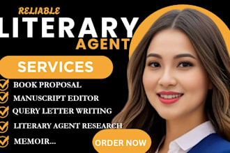 provide expert literary agent services for authors and aspiring writers