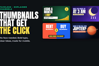 design thumbnails for faceless youtube channels