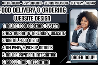 build a high converting food delivery and online food ordering website