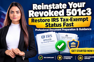 reinstate your revoked 501c3 tax exempt status and restore irs recognition