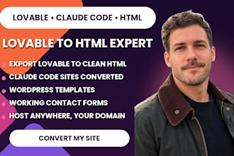 lovable to html lovable website export claude code html css lovable wordpress
