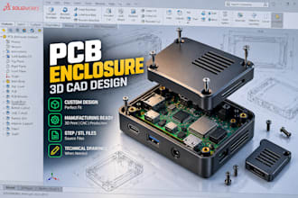 design pcb enclosure, electronic housing and casing with solidworks fusion 360