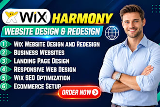 design or redesign your wix website with wix harmony and wix studio