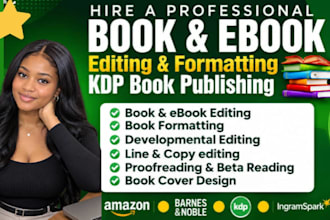 do ebook editing, proofread and line edit