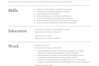 design a professional resume cv in canva