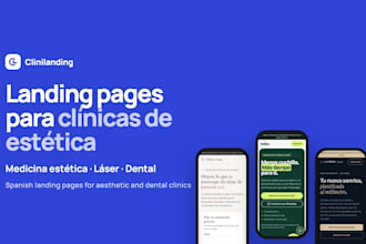 build a spanish landing page for your aesthetic or dental clinic