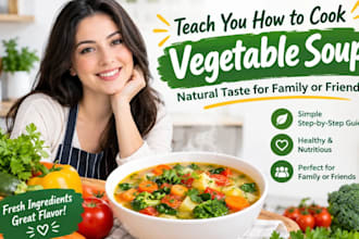 teach you how to cook vegetable soup natural taste for family or friendly