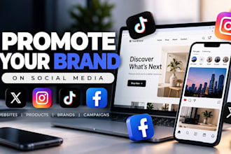 promote your website product or link on social media