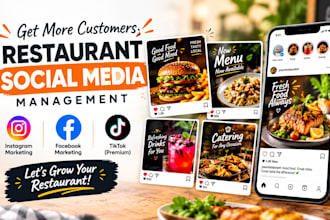 be your restaurant social media marketer for instagram and facebook