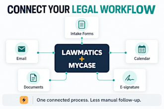 automate lawmatics mycase client intake and legal CRM workflows