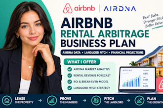 write airbnb rental arbitrage business plan with airdna for landlord pitch