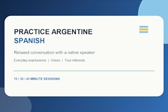 help you practice argentine spanish through conversation