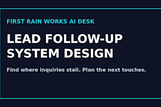design a lead follow up system that recovers stalled inquiries