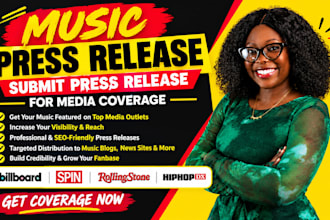 write and distribute music press release submit press release for media coverage