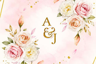 design an elegant editable wedding invitation canva template
