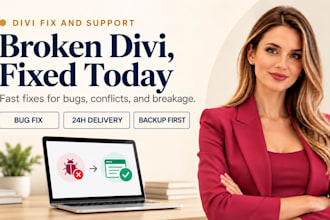 fix divi issues, divi bug fix, wordpress divi expert, divi customization
