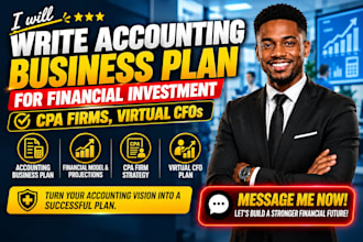 write accounting business plan for financial investment CPA firms, virtual cfos