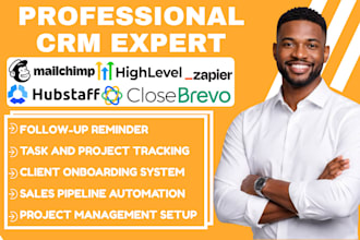 setup hubstaff crm close crm brevo mailchimp gohighlevel zapier integration