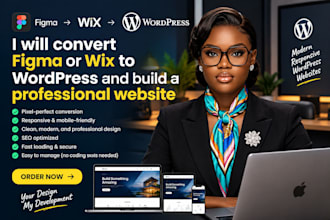 design wordpress website, figma to wordpress, wix to wordpress