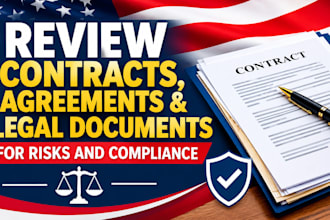 review contracts, agreements and legal documents for risks and compliance